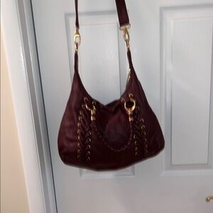 Tahari Burgundy leather Bag